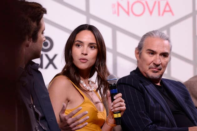 June 8, 2022, Mexico City, Mexico City, Mexico: June 8, 2022, Mexico City, Mexico: Actress Adria Arjona attends a film press conference to promote Father of the Bride at St. Regis Hotel. On Jun 8, 2022 in Mexico City, Mexico. Mexico City Mexico - ZUMAe321 20220608_zia_e321_034 Copyright: xCarlosxTischlerx xEyepixxGroupx