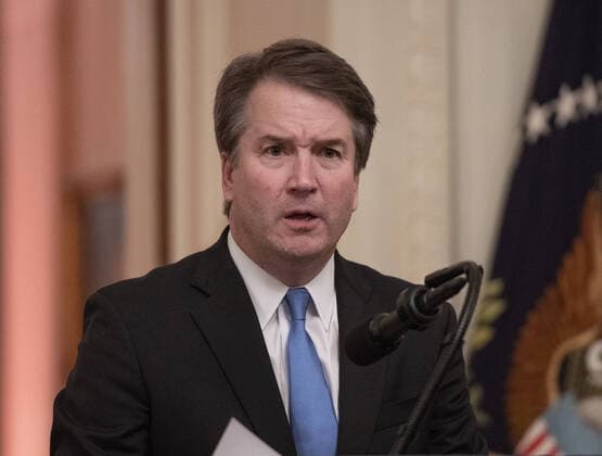 October 8, 2018 - Washington, District of Columbia, U.S. - Associate Justice of the US Supreme Court Brett Kavanaugh makes remarks after taking the Judicial Oath during a ceremony in the East Room of the White House in Washington, DC on Monday, October 8, 2018. Kavanaugh formally took the oath on Saturday, hours after he was confirmed by the US Senate. Washington U.S.  - ZUMAc306 20181008_zaa_c306_033 Copyright: xRonxSachsx