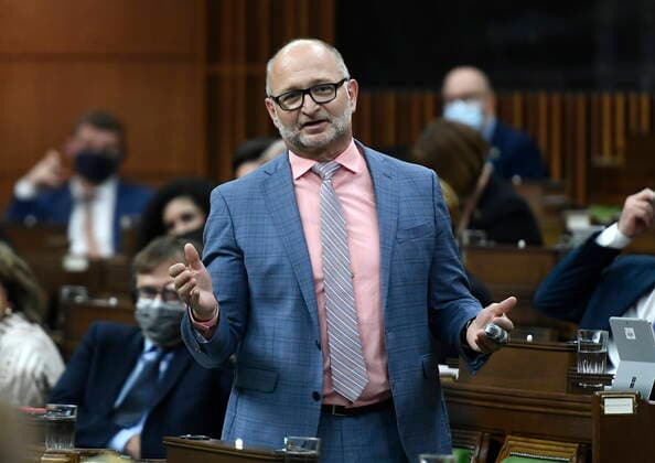 June 8, 2022, Ottawa, ON, CAN: Minister of Justice David Lametti rises during Question Period in the House of Commons on Parliament Hill in Ottawa on Wednesday, June 8, 2022. Ottawa CAN  - ZUMAc35_ 20220608_zaf_c35_075 Copyright: xJustinxTangx