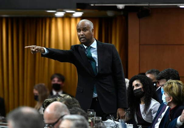 June 8, 2022, Ottawa, ON, CAN: Minister of Housing and Diversity and Inclusion Ahmed Hussen rises during Question Period in the House of Commons on Parliament Hill in Ottawa on Wednesday, June 8, 2022. Ottawa CAN  - ZUMAc35_ 20220608_zaf_c35_078 Copyright: xJustinxTangx