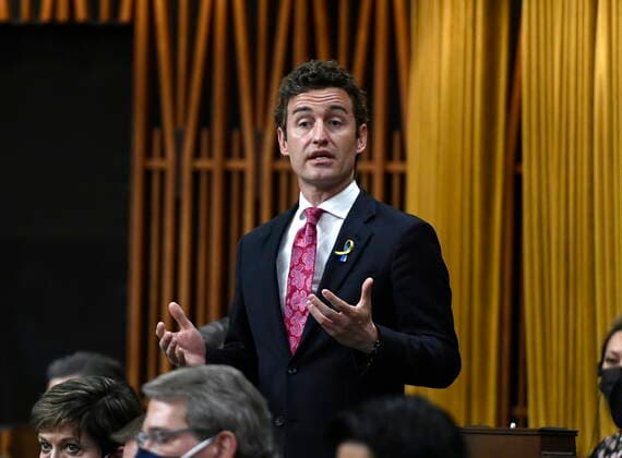 June 8, 2022, Ottawa, ON, CAN: Liberal MP Yvan Baker rises during Question Period in the House of Commons on Parliament Hill in Ottawa on Wednesday, June 8, 2022. Ottawa CAN  - ZUMAc35_ 20220608_zaf_c35_080 Copyright: xJustinxTangx