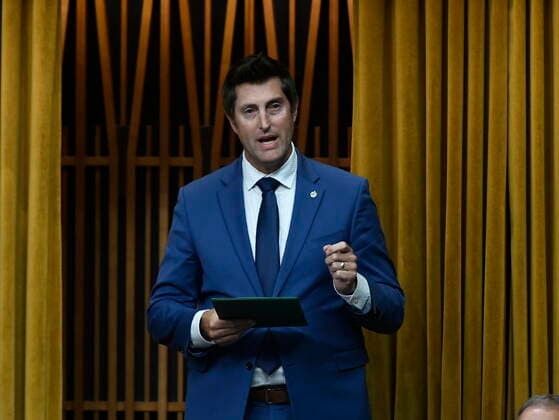 June 8, 2022, Ottawa, ON, CAN: Liberal MP Ryan Turnbull rises during Question Period in the House of Commons on Parliament Hill in Ottawa on Wednesday, June 8, 2022. Ottawa CAN  - ZUMAc35_ 20220608_zaf_c35_085 Copyright: xJustinxTangx