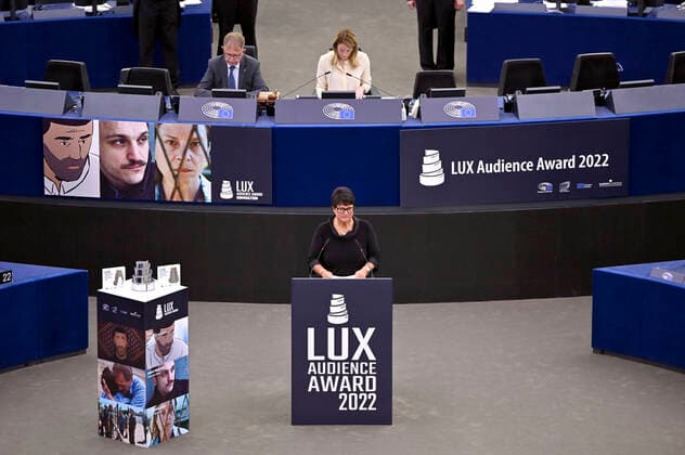 Sabine Verheyen at the award ceremony of the Lux Audience Award 2022 in the plenary hall of the European Parliament Strasbourg, 08 06 2022 Foto:xD.xAnoraganingrumx xFuturexImage