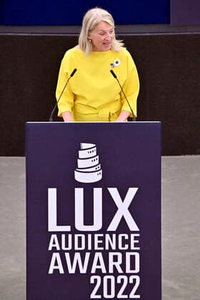 Evelyn Regner at the award ceremony of the Lux Audience Award 2022 in the plenary hall of the European Parliament Strasbourg, 08 06 2022 Foto:xD.xAnoraganingrumx xFuturexImage