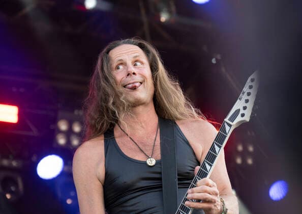 Christian Bay of German band Freedom Call on stage at Sweden Rock Festival in Solvesborg, Sweden, June 08, 2022 SOLVESBORG SWEDEN x10080x  Copyright: xFredrikxSandbergx xTTx SWEDEN ROCK 2022