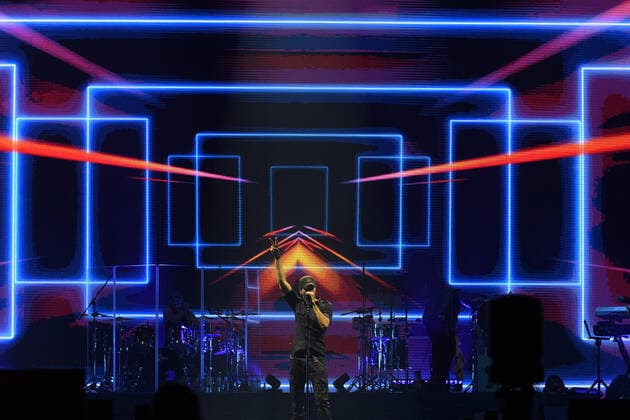Enrique Iglesias performs at O2 Arena in Prague, Czech Republic, June 8, 2022. (CTKxPhoto AndreaxBarcalova) CTKPhotoF202206090026301 