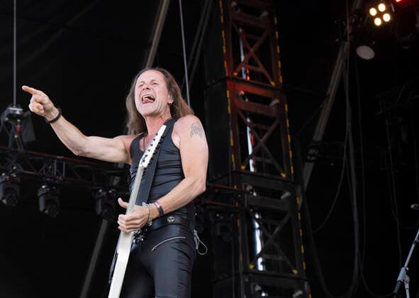 Christian Bay of German band Freedom Call on stage at Sweden Rock Festival in Solvesborg, Sweden, June 08, 2022 SOLVESBORG SWEDEN x10080x  Copyright: xFredrikxSandbergx xTTx SWEDEN ROCK 2022