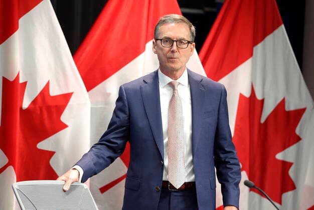 June 9, 2022, Ottawa, ON, Canada: Governor of the Bank of Canada Tiff Macklem arrives at a press conference in Ottawa on Thursday, June 9, 2022. Ottawa Canada  - ZUMAc35_ 20220609_zaf_c35_018 Copyright: xPatrickxDoylex