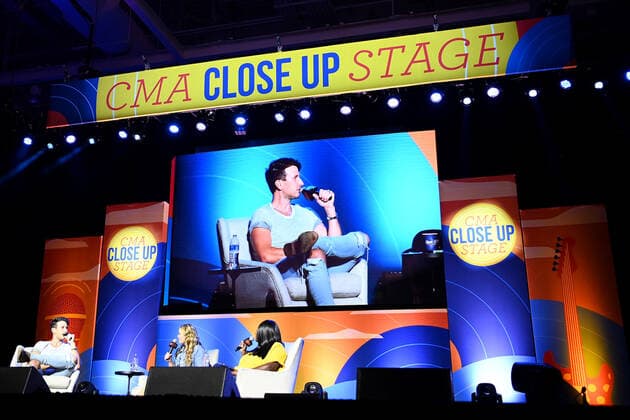 09 June 2022 - Nashville, Tennessee - Russell Dickerson. 2022 CMA Music Fest CMA Artist of the Day: Russell Dickerson held at Music City Center. Photo Credit: Laura Farr AdMedia 281338 2022-06-09 Tennessee Nashville  Copyright: xAdMediax STAR_281338_029