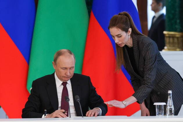 News Themen der Woche KW23 News Bilder des Tages MOSCOW, RUSSIA - JUNE 10, 2022: Russia s President Vladimir Putin is seen during a ceremony to sign a declaration on strengthening the strategic partnership between the Russian Federation and Turkmenistan, following a meeting with Turkmenistan s President Serdar Berdimuhamedow at Moscow s Kremlin. Sergei Karpukhin TASS  TS134BEE