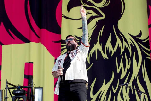 A Day To Remember perform on the main stage on Day One of Download Festival at Donington Park in Leicestershire, England. JUNE 10th 2022  DFLx22190
