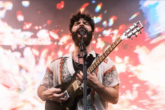 Foals live at Syd For Solen 2022, Copenhagen, Denmark Copenhagen, Denmark. 10th, June 2022. The English indie rock band Foals performs a live concert during the music festival Syd For Solen 2022 in Copenhagen. Here singer and guitarist Yannis Philippakis is seen live on stage. Copenhagen Denmark  Copyright: xGonzalesxPhoto FlemmingxBoxJensex