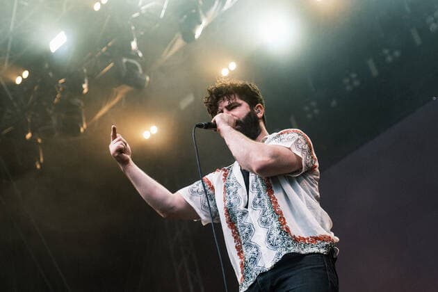Foals live at Syd For Solen 2022, Copenhagen, Denmark Copenhagen, Denmark. 10th, June 2022. The English indie rock band Foals performs a live concert during the music festival Syd For Solen 2022 in Copenhagen. Here singer and guitarist Yannis Philippakis is seen live on stage. Copenhagen Denmark  Copyright: xGonzalesxPhoto FlemmingxBoxJensex