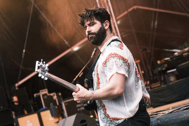 Foals live at Syd For Solen 2022, Copenhagen, Denmark Copenhagen, Denmark. 10th, June 2022. The English indie rock band Foals performs a live concert during the music festival Syd For Solen 2022 in Copenhagen. Here singer and guitarist Yannis Philippakis is seen live on stage. Copenhagen Denmark  Copyright: xGonzalesxPhoto FlemmingxBoxJensex