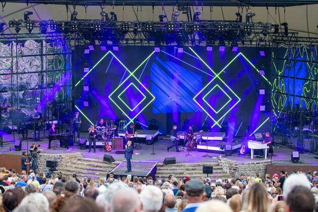St Goarshausen pop singer Roland Kaiser, live with band at the concert on 10 06 2022 in St Goarshausen Copyright: xGerhardxWingenderx xEibner-Pressefotox EP_GWR