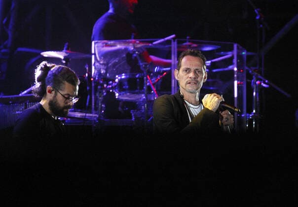 PHOTO IPP MIPA ASSAGO 10 6 2022 MARC ANTHONY CONCERT IN THE PHOTO THE SINGER MARC ANTHONY, MARCO ANTONIO MUNIZ Italy Photo Press World Copyright  0