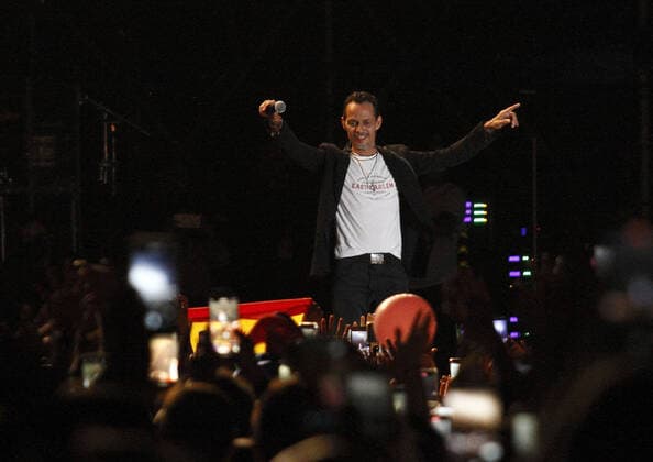 PHOTO IPP MIPA ASSAGO 10 6 2022 MARC ANTHONY CONCERT IN THE PHOTO THE SINGER MARC ANTHONY, MARCO ANTONIO MUNIZ Italy Photo Press World Copyright  0