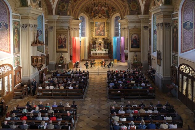 Concert of the Spring String Quartet with the cou