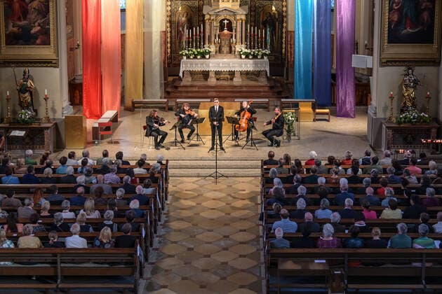 Concert of the Spring String Quartet with the cou