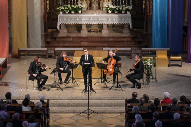 Concert of the Spring String Quartet with the cou