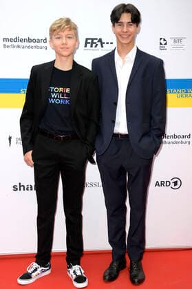 Loris Sichrovsky and Leonard Conrads at the nominees evening for the German Film Award 2022 at BITE by Ritter Richard Berlin, 11 06 2022 Foto:xF.xKernx xFuturexImage