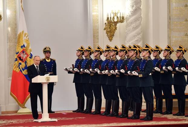 Russia Putin National Awards 8214103 12.06.2022 Russian President Vladimir Putin speaks at the awarding ceremony of the State Awards in the field of science and technology, literature and art, for outstanding achievements in human rights activities and gold medals Hero of Labor in Moscow, Russia. Evgeny Biyatov Sputnik Moscow Russia  Copyright: xEvgenyxBiyatovx