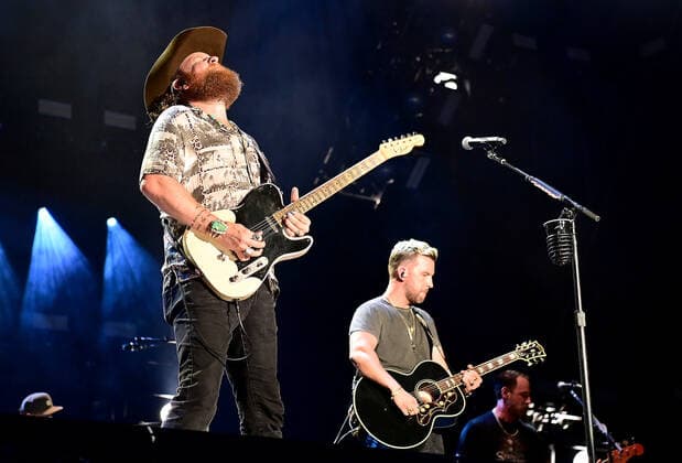 11 June 2022 - Nashville, Tennessee - T.J. Osborne and John Osborne, Brothers Osborne. 2022 CMA Fest Nightly Concert Day Three held at Nissan Stadium. USA - ZUMAa123 20220611_zaa_a123_443 Copyright: xAdMediax