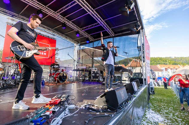 Sebastian Krenz live at the Antenne Thüringen Party Tour 2022 Wasungen, 11 06 2022 Foto:xM.xKremerx xFuturexImage
