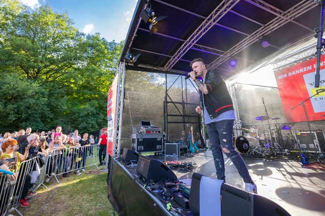 Sebastian Krenz live at the Antenne Thüringen Party Tour 2022 Wasungen, 11 06 2022 Foto:xM.xKremerx xFuturexImage