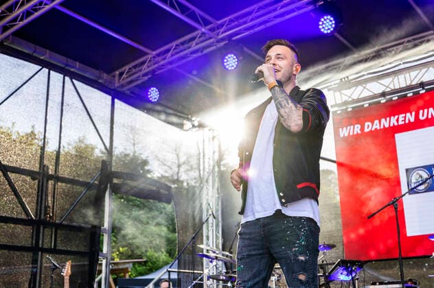 Sebastian Krenz live at the Antenne Thüringen Party Tour 2022 Wasungen, 11 06 2022 Foto:xM.xKremerx xFuturexImage