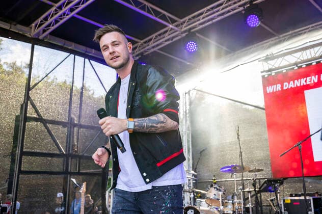 Sebastian Krenz live at the Antenne Thüringen Party Tour 2022 Wasungen, 11 06 2022 Foto:xM.xKremerx xFuturexImage