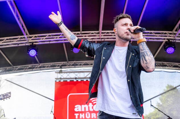 Sebastian Krenz live at the Antenne Thüringen Party Tour 2022 Wasungen, 11 06 2022 Foto:xM.xKremerx xFuturexImage