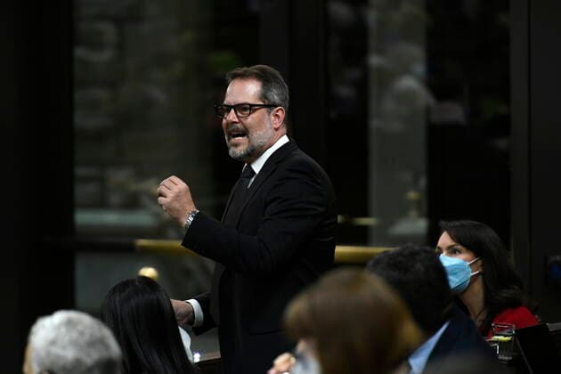 June 13, 2022, Ottawa, ON, CAN: NDP MP Alexandre Boulerice rises during Question Period in the House of Commons on Parliament Hill in Ottawa on Monday, June 13, 2022. Ottawa CAN  - ZUMAc35_ 20220613_zaf_c35_034 Copyright: xJustinxTangx