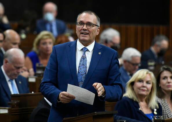 June 13, 2022, Ottawa, ON, CAN: Conservative MP Luc Berthold rises during Question Period in the House of Commons on Parliament Hill in Ottawa on Monday, June 13, 2022. Ottawa CAN  - ZUMAc35_ 20220613_zaf_c35_039 Copyright: xJustinxTangx