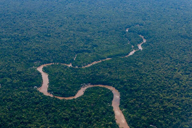 Aerial of the Amazon River, Macapa, Brazil, South America Copyright: MichaelxRunkel 1184-6748