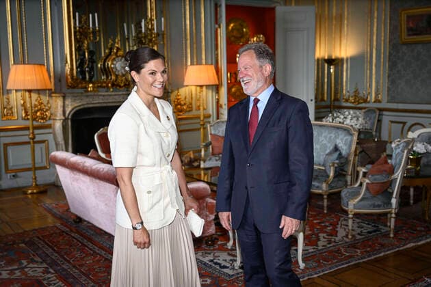 Entertainment Themen der Woche KW24 STOCKHOLM 20220614 The Crown Princess Victoria receives World Food Programme executive director David Beasley at Stockholm Palace STOCKHOLM SWEDEN x10050x *** STOCKHOLM 20220614 The Crown Princess Victoria receives World Food Programme executive director David Beasley at Stockholm Palace STOCKHOLM SWEDEN x10050x  Copyright: xPontusxLundahl TTx SWEDEN CROWN PRINCESS WFP BEASELY