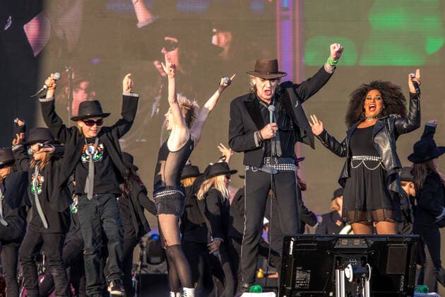 The Panikrocker Udo Lindenberg inspires 16000 people on the Leipzig Festwiese Currently, the Hamburg musician is on Udopium Tour 2022 with the Panikorchester on the road