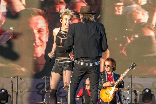 The Panikrocker Udo Lindenberg inspires 16000 people on the Leipzig Festwiese Currently, the Hamburg musician is on Udopium Tour 2022 with the Panikorchester on the road
