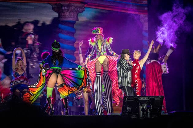 The Panikrocker Udo Lindenberg inspires 16000 people on the Leipzig Festwiese Currently, the Hamburg musician is on Udopium Tour 2022 with the Panikorchester on the road