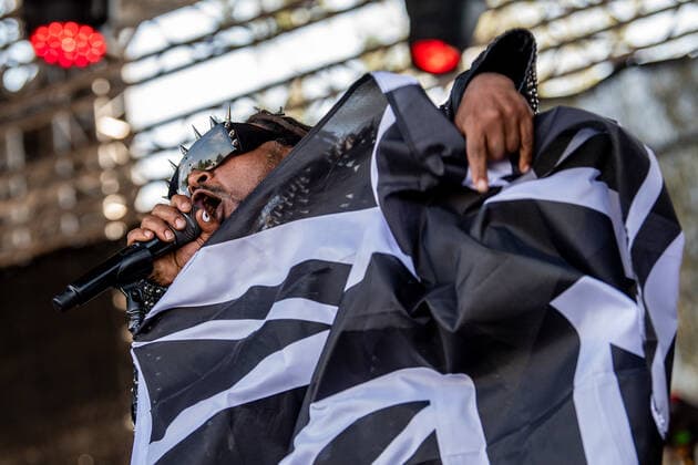 Rock for People in Hradec Kralove - Benji Webbe Konzert Singer Benji Webbe of British music band Skindred performs during the 26th Rock for People international rock music festival, on June 15, 2022, in Hradec Kralove, Czech Republic. (CTKxPhoto DavidxTanecek) CTKPhotoP2022061507486  TAD 007