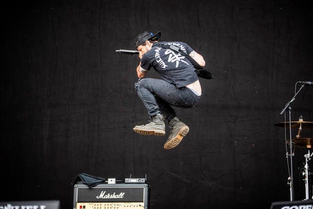 Suicidal Tendencies live at Copenhell 2022, Copenhagen, Denmark Copenhagen, Denmark. 15th, June 2022. The American trash metal band Suicidal Tendencies performs a live concert during the Danish heavy metal festival Copenhell 2022 in Copenhagen. Here guitarist Ben Weinman is seen live on stage. Copenhagen Denmark  Copyright: xGonzalesxPhoto ChristianxHjorthx