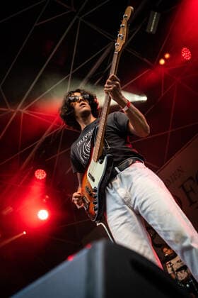 The Goa Express Copenhagen, Denmark. 10th, June 2022. The English band The Goa Express performs a live concert during the music festival Syd For Solen 2022 in Copenhagen. Here bass player is seen live on stage. Copenhagen Denmark  Copyright: xGonzalesxPhoto JoexMillerx
