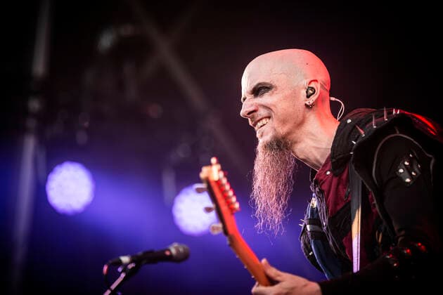 Gloryhammer live at Copenhell 2022, Copenhagen, Denmark Copenhagen, Denmark. 15th, June 2022. The Anglo-Swiss power metal band Gloryhammer performs a live concert during the Danish heavy metal festival Copenhell 2022 in Copenhagen. Here guitarist Paul Templing is seen live on stage. Copenhagen Denmark  Copyright: xGonzalesxPhoto ChristianxHjorthx
