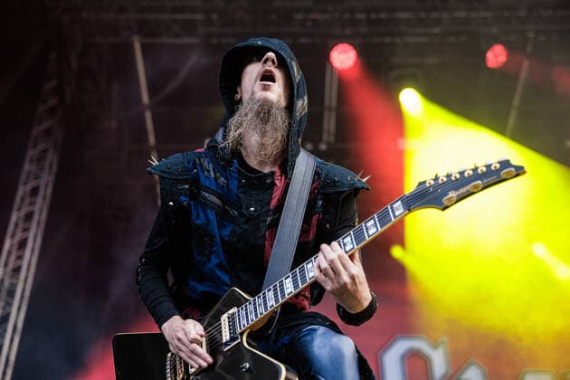 Gloryhammer live Copenhell 2022, Copenhagen, Denmark Copenhagen, Denmark. 15th, June 2022. The British power metal band Gloryhammer performs a live concert during the Danish heavy metal festival Copenhell 2022 in Copenhagen. Here guitarist Paul Templing is seen live on stage. Copenhagen Denmark  Copyright: xGonzalesxPhoto PeterxTroestx