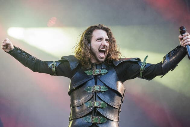 Gloryhammer live Copenhell 2022, Copenhagen, Denmark Copenhagen, Denmark. 15th, June 2022. The British power metal band Gloryhammer performs a live concert during the Danish heavy metal festival Copenhell 2022 in Copenhagen. Here vocalist Sozos Michael is seen live on stage. Copenhagen Denmark  Copyright: xGonzalesxPhoto PeterxTroestx