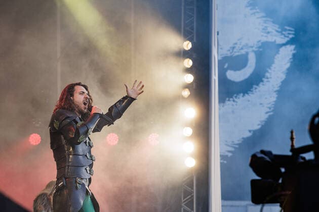 Gloryhammer live Copenhell 2022, Copenhagen, Denmark Copenhagen, Denmark. 15th, June 2022. The British power metal band Gloryhammer performs a live concert during the Danish heavy metal festival Copenhell 2022 in Copenhagen. Here vocalist Sozos Michael is seen live on stage. Copenhagen Denmark  Copyright: xGonzalesxPhoto PeterxTroestx