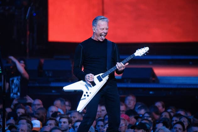 Metallica live at Copenhell 2022, Copenhagen, Denmark Copenhagen, Denmark. 15th, June 2022. The American heavy metal band Metallica performs live concert during the Danish heavy metal festival Copenhell 2022 in Copenhagen. Here vocalist and guitarist James Hetfield is seen live on stage. Copenhagen Denmark  Copyright: xGonzalesxPhoto PeterxTroestx