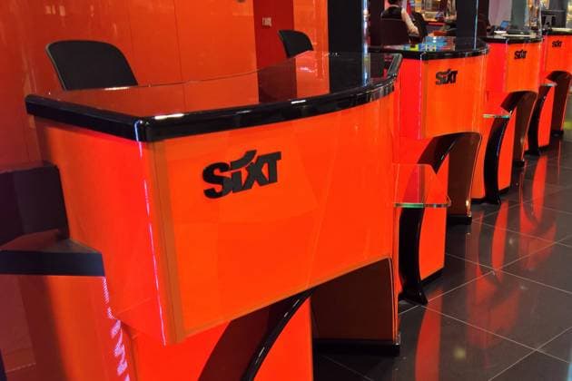 Sixt car rental Pullach, rental counter at the airport in Munich