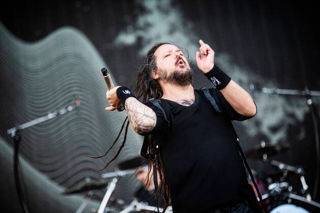 Korn live at Copenhell 2022, Copenhagen, Denmark Copenhagen, Denmark. 16th, June 2022. The American nu metal band Korn performs a live concert during the Danish heavy metal festival Copenhell 2022 in Copenhagen. Here vocalist Jonathan Davis is seen live on stage. Photo credit: Gonzales Photo - Christian Hjorth). Copenhagen Denmark  Copyright: xGonzalesxPhoto ChristianxHjorthx