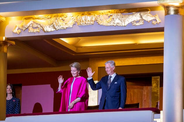 Entertainment Bilder des Tages Belgisches Königspaar Mathilde und Philippe bei Queen Elisabeth Cello Competition Abschlusskonzert King Philippe - Filip of Belgium and Queen Mathilde of Belgium pictured during a royal visit to the closing concert of the Queen Elisabeth Cello Competition 2022, at the Centre for Fine Arts (Paleis voor Schone Kunsten - Palais des Beaux-Arts), in Brussels, Thursday 16 June 2022.  NICOLASxMAETERLINCK 36411080